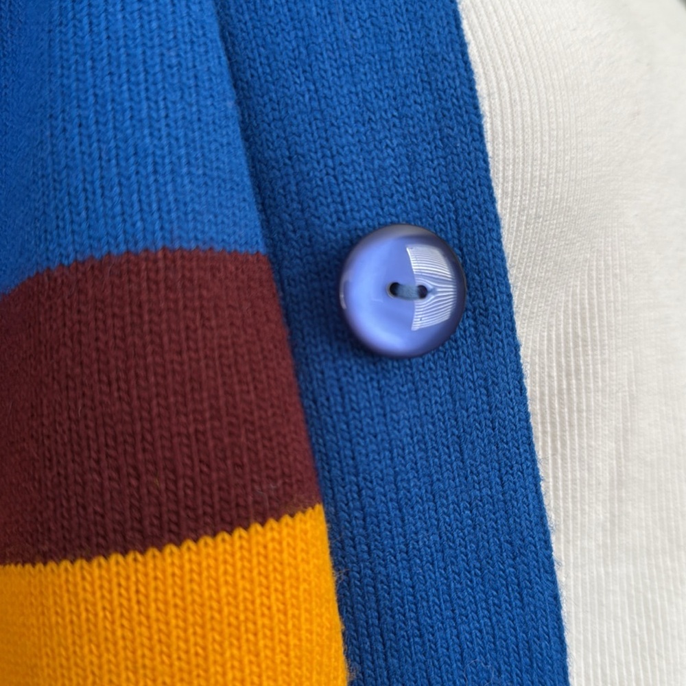 Cyprus Varsity Cardigan - Blue and Yellow - Picture 8 of 10